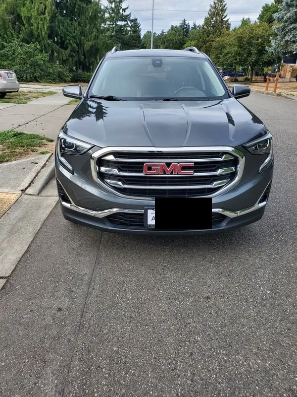 2020 GMC Terrain, gray SUV, front view